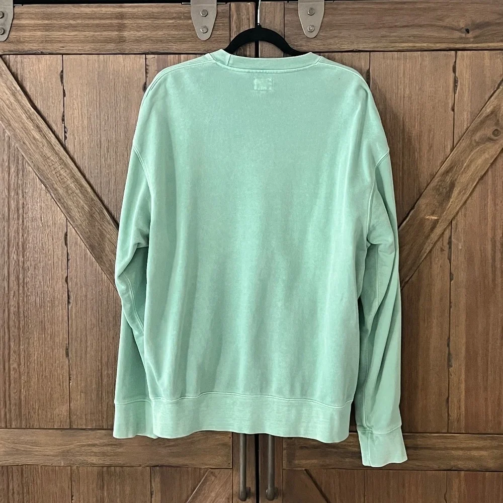 Levis Authentic Crewneck Sweatshirt Relaxed Fit in Green Size Medium EUC